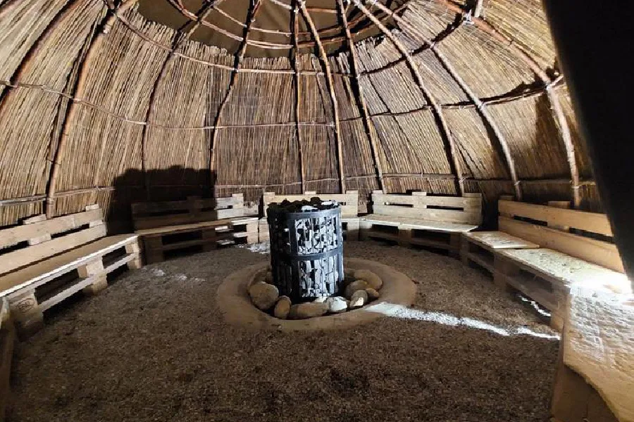 Schwitzhütte im Polter Camp